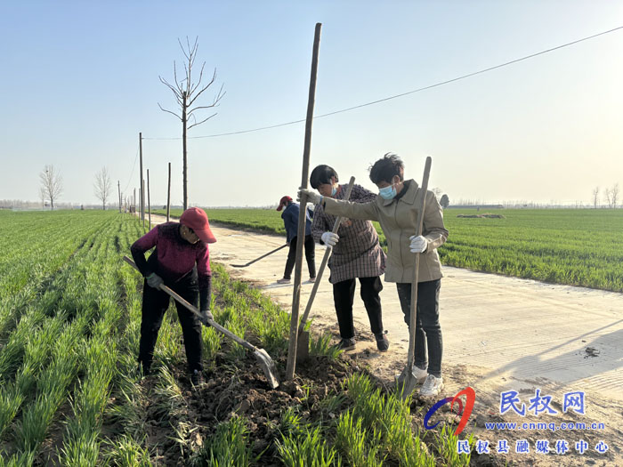 伯黨鄉(xiāng)開展春季植樹行動